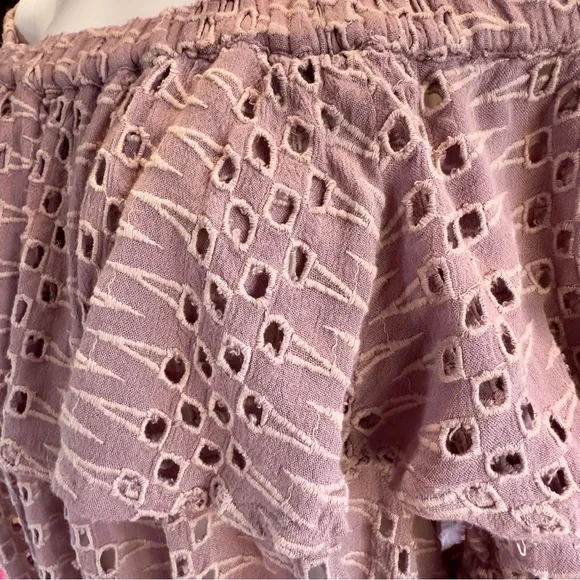 FREE PEOPLE “THAT GIRL” EYELET CROPPED TOP - Picture 5 of 10